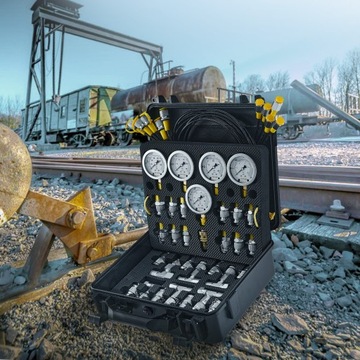 Комплект для измерения гидравлического давления с 13 разъемами