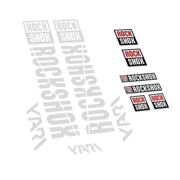 Совместимые наклейки на вилки ROCK SHOX YARI
