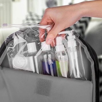 Дорожные контейнеры, бутылки, косметика, праздничная косметичка для багажа в самолете
