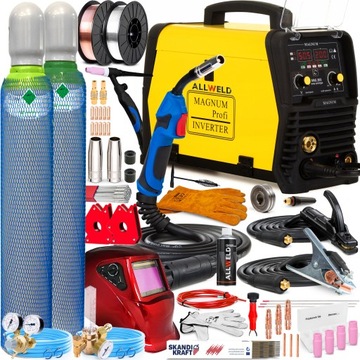 SPAWARKA INWERTOROWA MAGNUM MIG 203 EASY SYNERGIA MMA TIG 230V 200A FLUX