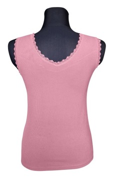 TOP BLUZKA PODKOSZULKA KOSZULKA Z KORONKĄ DAMSKA