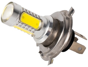 ŻARÓWKA H4 12V 24V LED COB stabilizator BIAŁE ŚWIATŁO