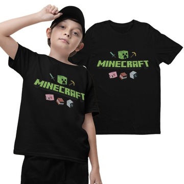 DZIECIĘCA KOSZULKA MINECRAFT NA PREZENT DLA GRACZA ROBLOX ROZ.128