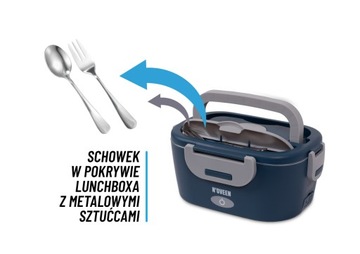 ЛАНЧ БОКС ЭЛЕКТРИЧЕСКИЙ ТЕРМОС ДЛЯ ОБЕДОВ 12/24/230В + ТЕРМОСУМКА TIR BUS