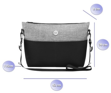 Большая сумка-органайзер для коляски для мамы и папы, универсальная.