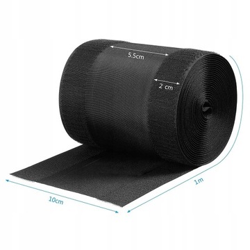 TAŚMA RZEP MASKOWNICA KABLI DYWANU WYKŁADZINY ORGANIZER PRZEWODÓW 1m