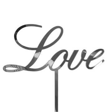 Фигурка-топпер для свадебного торта LOVE, украшение в разных цветах