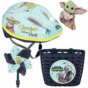 ВЕЛОСИПЕДНЫЙ ШЛЕМ ДЛЯ МАЛЬЧИКОВ STAR WARS MANDALORIAN 52-56, РЕГУЛИРУЕМЫЙ