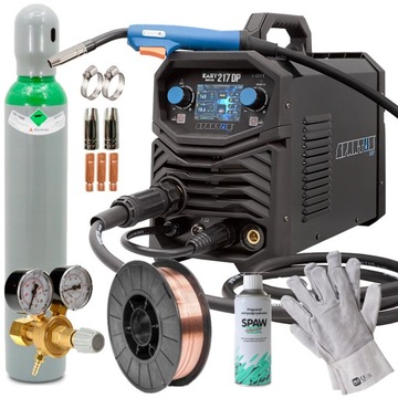 PÓŁAUTOMAT SPAWALNICZY migomat Spartus EasyMIG 217 DUAL PULSE + zestaw