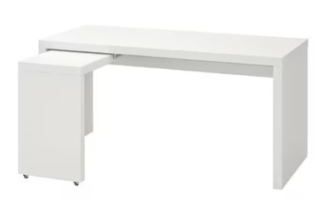 IKEA MALM Biurko z wysuwanym panelem