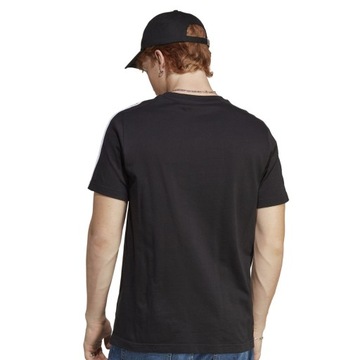 Koszulka Adidas Essentials Single Jersey 3-Stripes Tee czarna IC9334 roz:XL