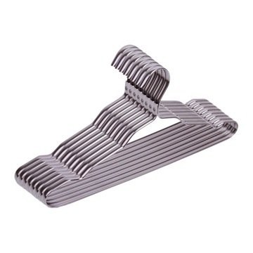 Wieszaki na ubrania 10 szt. wieszaków drucianych Wytrzymałe aluminium w