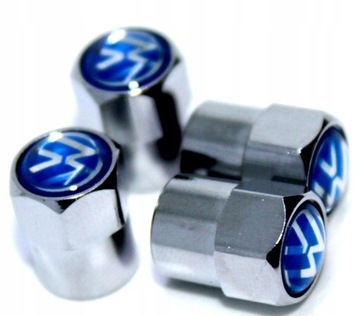 VOLKSWAGEN NAKRĘTKI NA WENTYLE SREBRNE 4 SZT