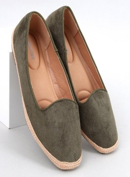 Baleriny espadryle damskie BALLOT OLIVE 39