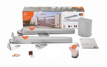 NICE HOME ARIA200 zestaw do brama skrzydłowa 2,2m 2piloty, lampa