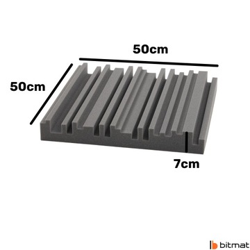 Panele z pianki do wyciszenia pomieszczenia nowoczesny motyw EQUALIZER 4szt