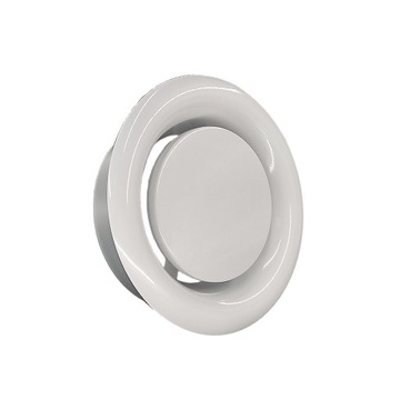 ANEMOSTAT kratka metalowa WYCIĄGOWY 160 mm + RAMKA MONTAŻOWA