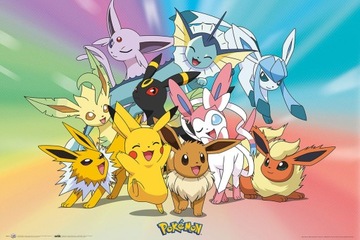 Plakaty Pokemon Eevee Gotta Catch Em All 91,5x61cm