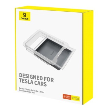 Органайзер T-Space для центральной консоли Tesla Model 3 / Y, серый