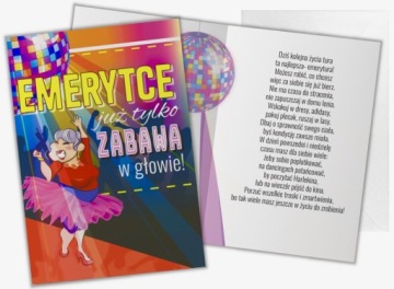Билет Laurka CARD НА ПЕНСИЮ подарочные пожелания пенсионеру