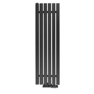 GRZEJNIK DEKORACYJNY pionowy ozdobny 1400/290 LUXOR 590W CZARNY MAT STRUKT.