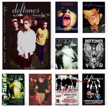 Plakat na płótnie Retro zespół Deftones plakat kla
