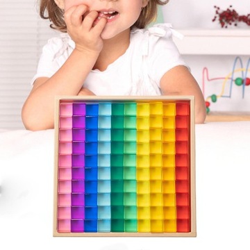 Радужные кубики из драгоценных камней, штабелируемые игрушки, прозрачный внешний вид, игрушки Монтессори, 50 шт.