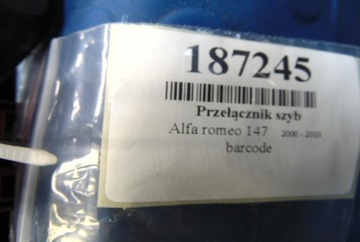 ALFA ROMEO 147 PŘEPÍNAČ SKEL 156034428