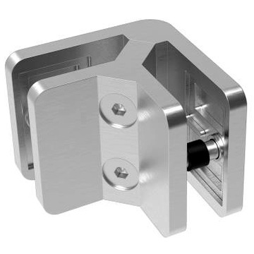 UCHWYT SZKŁA BALUSTRADY 45x45 6 - 12,76 mm NAROŻNY