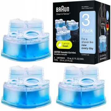 WKŁAD PŁYN DO GOLAREK BRAUN CCR3X CLEAN&RENEW