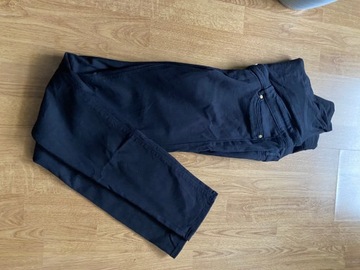 spodnie jeansowe ciążowe rozm 38*czarne*extra stan