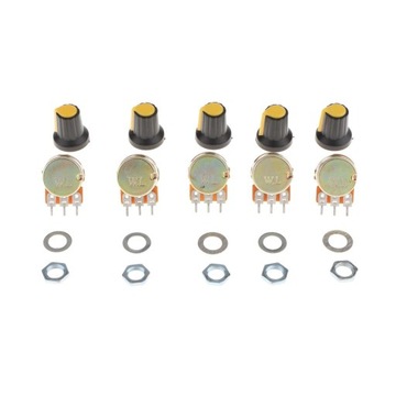 Потенциометр с 10 и 3 клеммами и линейным конусом, тип звука B