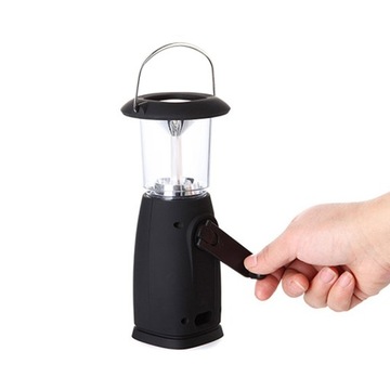Nowy 6 Led Solar ręczna korba Dynamo lampa Led la