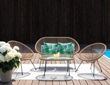 АКАПУЛЬКО ПРЕМИУМ НАТУРАЛЬНЫЙ САДОВЫЙ СТУЛ ДЛЯ САДА БАЛКОН ТЕРРАСА XXL