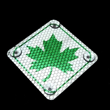 ЗЕЛЕНЫЙ ЛИСТ 11 СМ СВЕТООТРАЖАЮЩАЯ ПРИСОСКА 2020