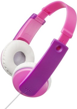 różowe słuchawki JVC stereo pink dziecięce