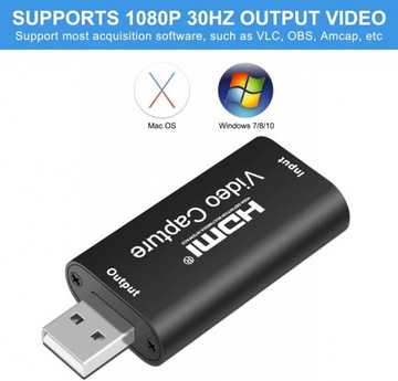 karta przechwytywania HDMI FHD audio wideo na port USB