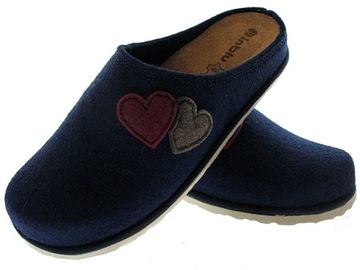 KLAPKI damskie KAPCIE BUTY FILCOWE 155D132 INBLU 40