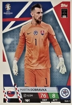 EURO 2024 TOPPS MATCH ATTAX SVK 1 MARTIN DUBRAVKA SŁOWACJA