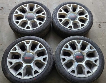 4X KOLA LETNÍ ORIGINÁLNÍ FIAT 500 OE 16 4X98 + PNEUMATIKY 195/45R16 GOODYEAR