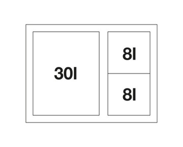 Система разделения мусора BLANCO FLEXON II XL 60/3