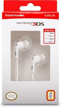 Słuchawki douszne GameTraveller do konsoli Nintendo 3DS - białe