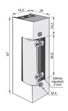 Электрозащелка РЕВЕРС 1411 RF 12В