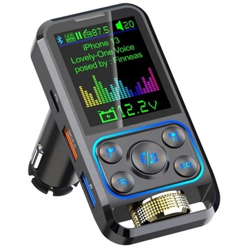 ПРЕМИУМ FM-ПЕРЕДАТЧИК ЗАРЯДНОЕ УСТРОЙСТВО Handsfree BT 5.3 USB SD QC MP126