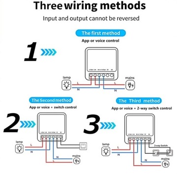 Wi-Fi Mini Tuya Smart Switch 16A DIY Aubess двухсторонний переключатель