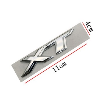 STŘÍBRNY XT ZNAK ZNAKY NÁLEPKA NA KAROSERIE SUBARU 11*4CM