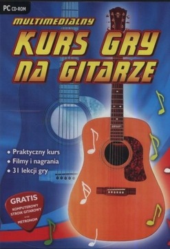 MULTIMEDIALNY Kurs gry na gitarze PC CD -ROM