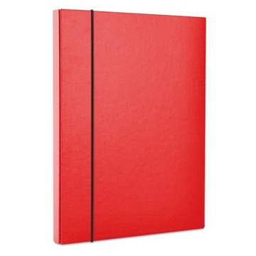 TECZKA-PUDEŁKO Z GUMKĄ OFFICE PRODUCTS, PP, A4/40, CZERWONA