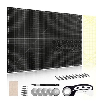 Mata samogojąca podkładowa zestaw TEXI CRAFT BLACK 90X60