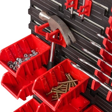 Настенная доска для инструментов для гаража + 62 лотка